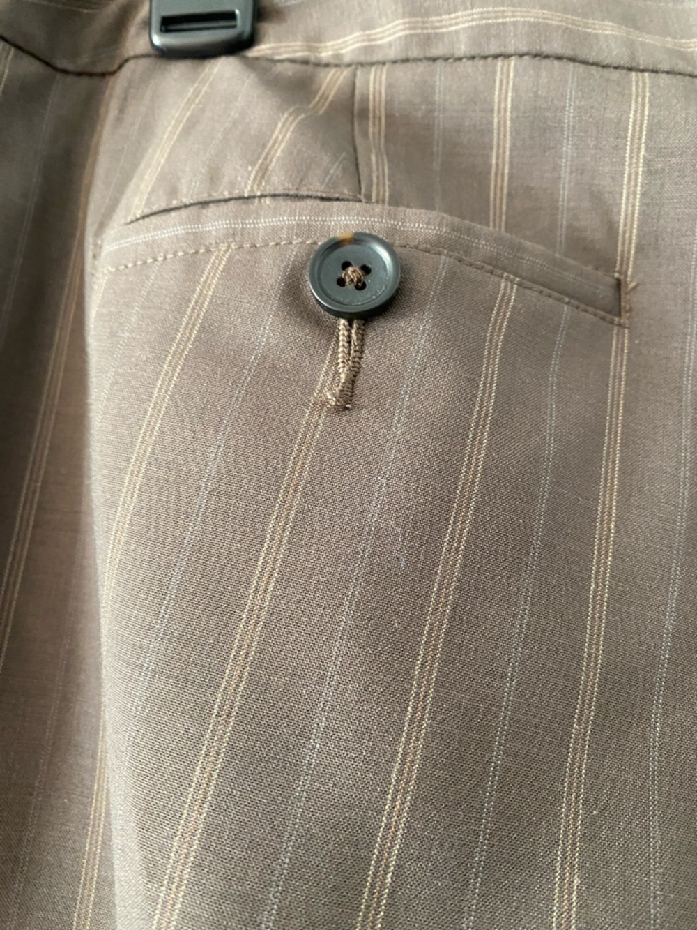 Banana Republic Brown Pinstripe Wide-Leg Trousers, Women’s Size 8 Short - Picture 5 of 13